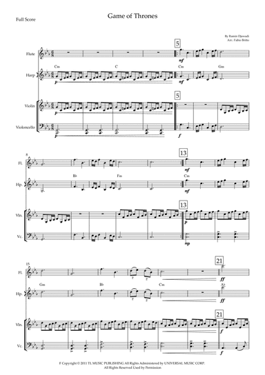 Game Of Thrones (arr. Fabio Britto)