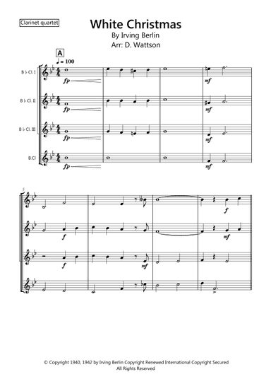 White Christmas (arr. D. Wattson)