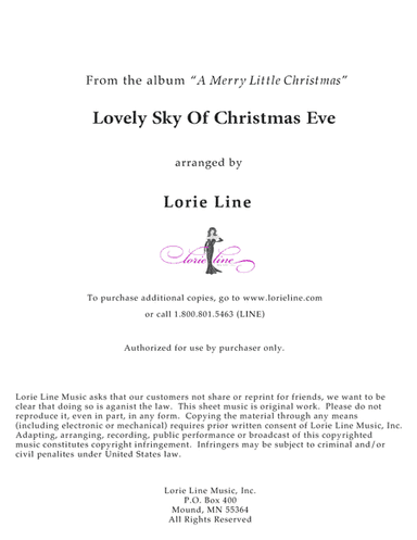 Lovely Sky Of Christmas Eve (arr. Lorie Line)