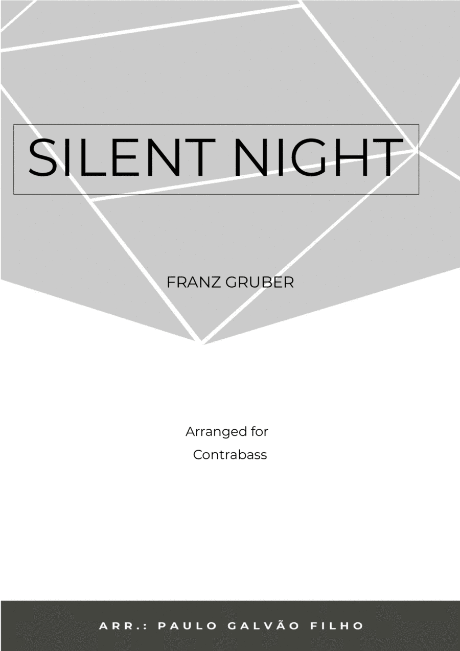 SILENT NIGHT – CONTRABASS SOLO (arr. Paulo Galvao Filho)