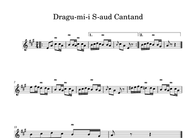 Dragu-mi-i s-aud cântând