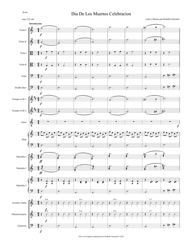Dia De Los Muertos Celebracion - Day of the Dead Celebration for String Orchestra with Mariachi