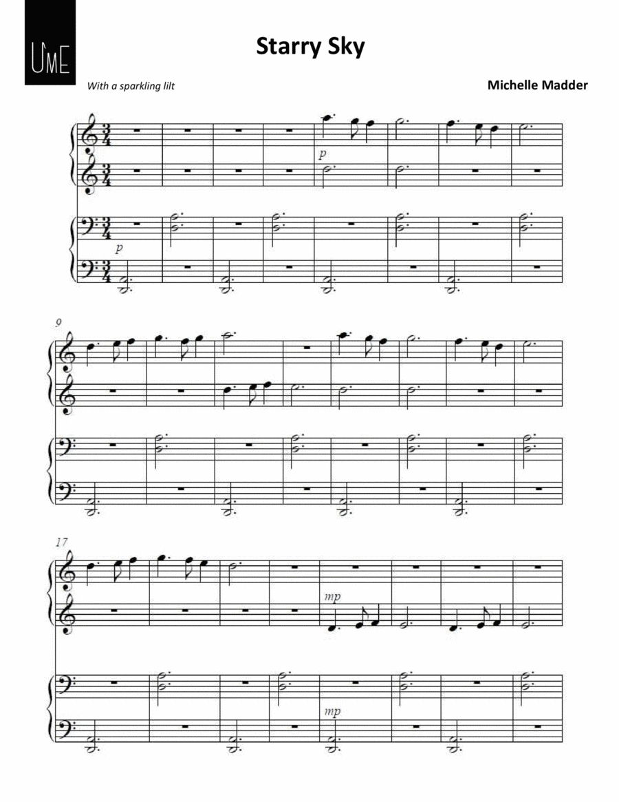 Starry Sky - Piano Duet