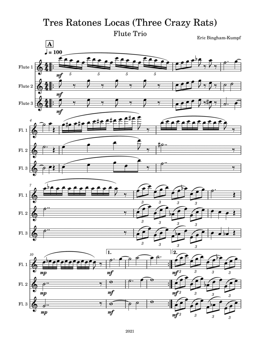 Tres Ratones Locas (Three Crazy Rats)