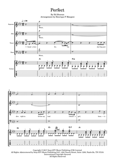 Perfect (arr. Henrique F Mangoni)