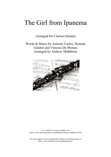 The Girl From Ipanema (garôta De Ipanema) (arr. Andrew Middleton)