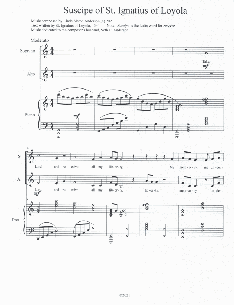 Suscipe of St. Ignatius of Loyola