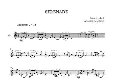 Serenade | Schubert | Horn in F (arr. Milanov)
