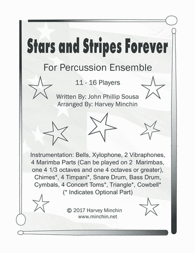 Stars and Stripes Forever for Percussion Ensemble (arr. Harvey Minchin)