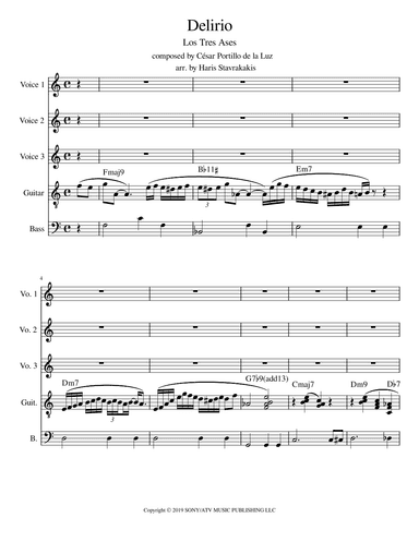 Delirio (arr. Haris Stavrakakis)