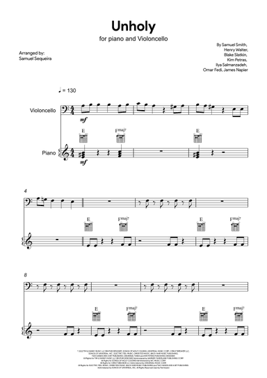 Unholy (arr. Samuel Sequeira)