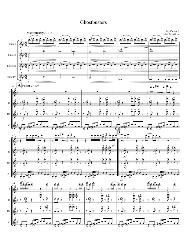 Ghostbusters (arr. Sean Sullivan)
