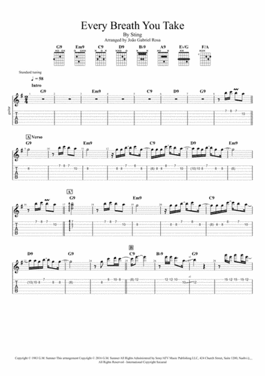 Every Breath You Take (arr. João Gabriel Rosa)