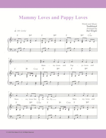 Mammy Loves and Pappy Loves (arr. Hal Wright)