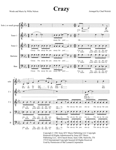 Crazy (arr. Chad Weirick)