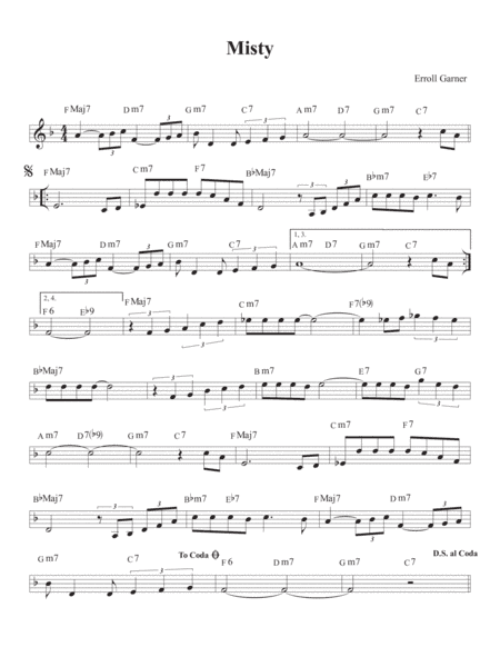 Misty (arr. David M Fagnant)