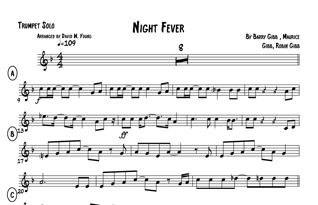 Night Fever (arr. David W. Young)