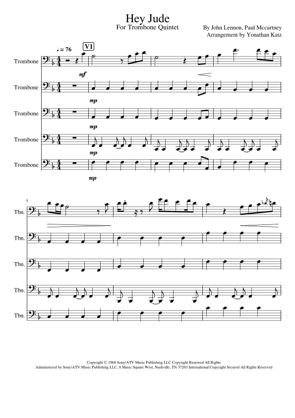 Hey Jude (arr. Yonathan Katz)