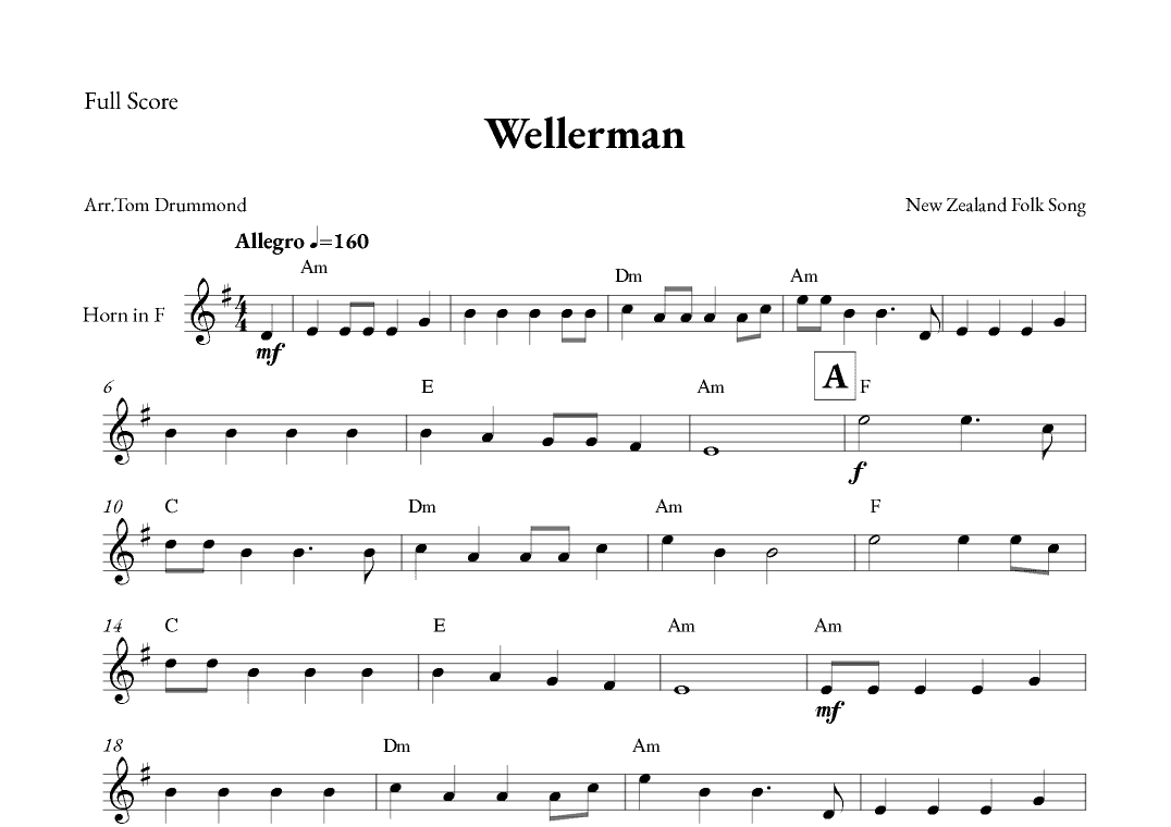 Wellerman (arr. Tom Drummond)
