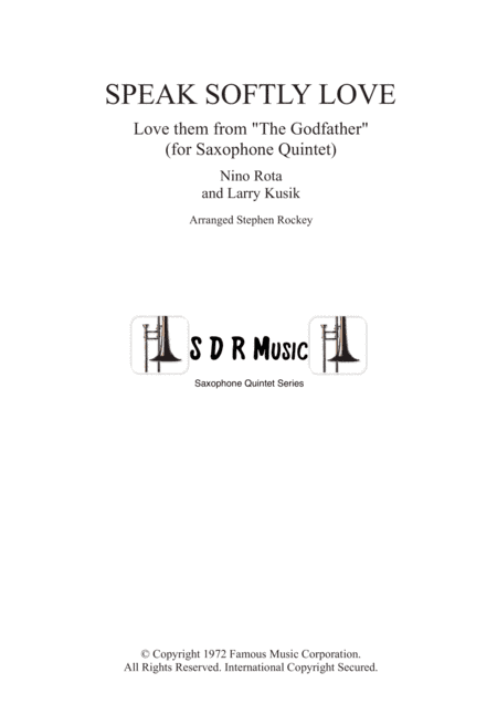 Speak Softly Love (arr. Stephen Rockey)