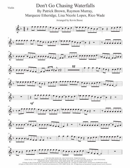 Waterfalls (arr. Kevin Busse)