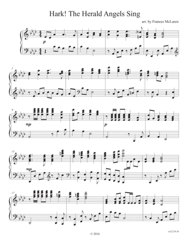 Hark! the Herald Angels Sing (arr. Frances McLaren)