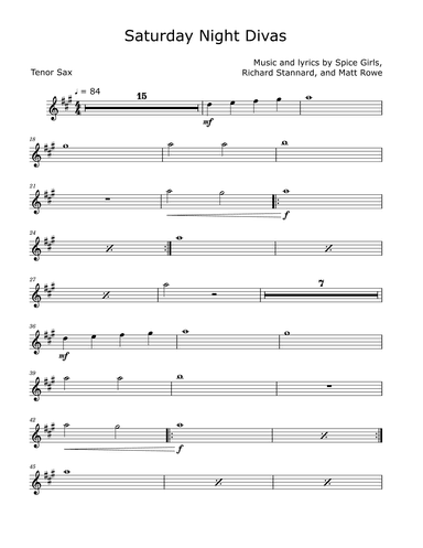 Saturday Night Divas (arr. David Lartey)