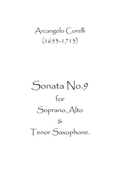 Sonata No.9 (arr. Spence Bundy)