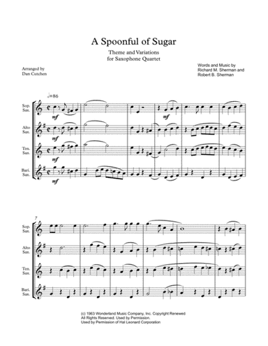 A Spoonful Of Sugar (arr. Dan Cutchen)