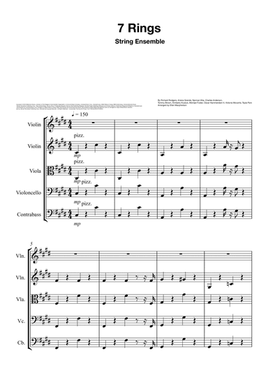 7 Rings (arr. Ellen Macpherson)