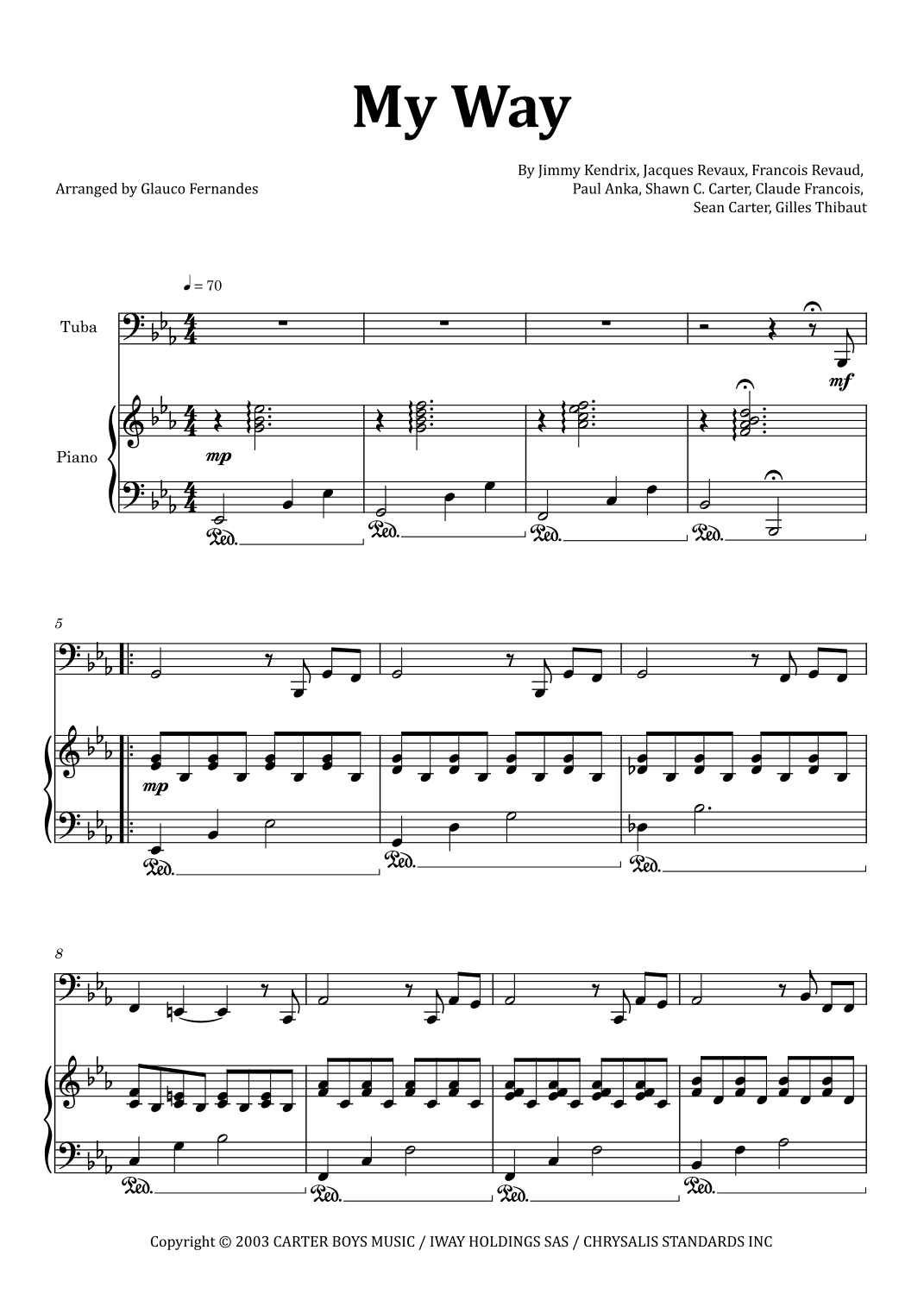 I Did It My Way (arr. Glauco Fernandes)