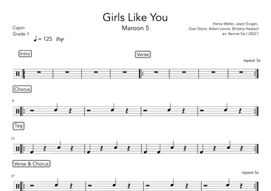 Girls Like You (arr. Bennie Sia)