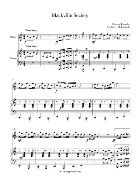 Blackville Society (arr. Nick Lacanski)