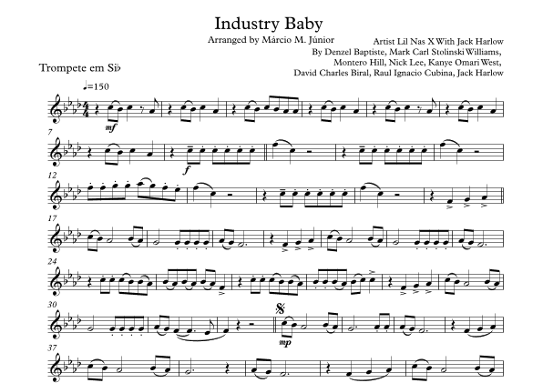 Industry Baby (arr. Márcio Moreira Júnior)