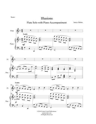 Illusions - Flute solo with piano accompaniment