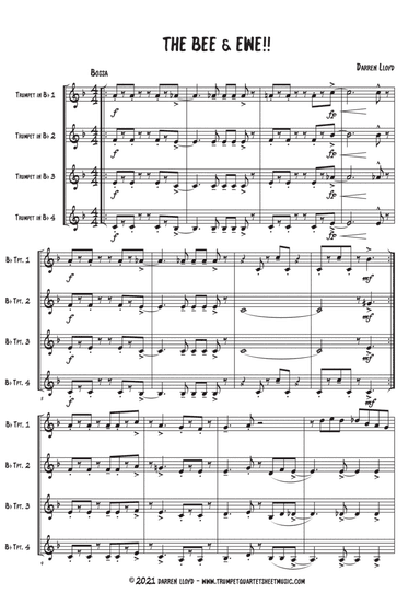 The Bee & the Ewe! Trumpet quartet