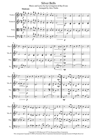 Silver Bells (arr. Alex Tinlin)