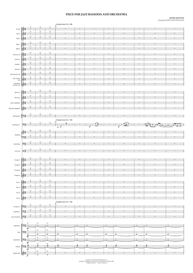 Piece For Jazz Bassoon And Orchestra (arr. John Ivor Holland)