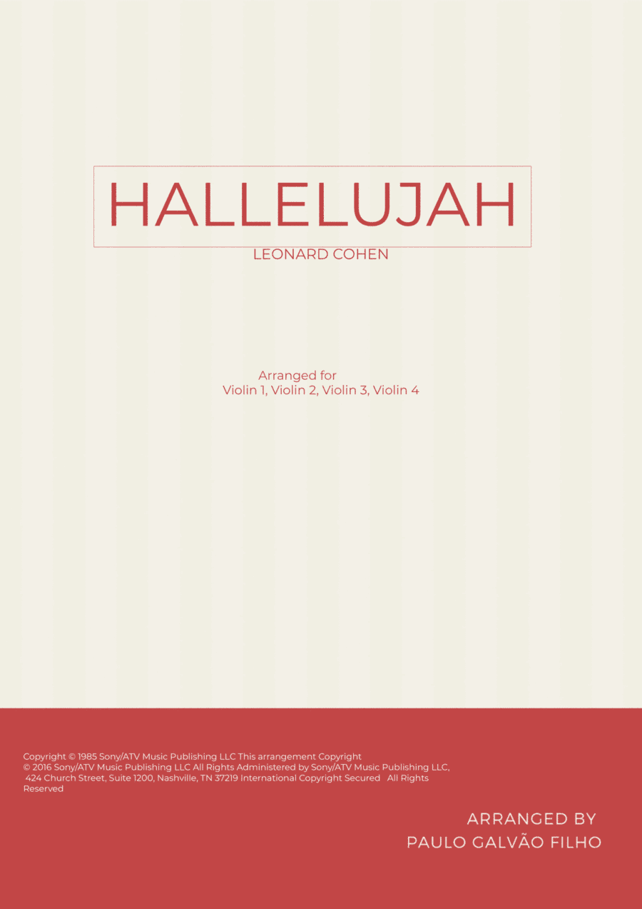 Hallelujah (arr. Paulo Galvao Filho)