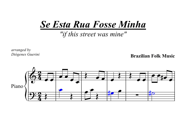 Se Esta Rua Fosse Minha (arr. Diógenes Guerini)