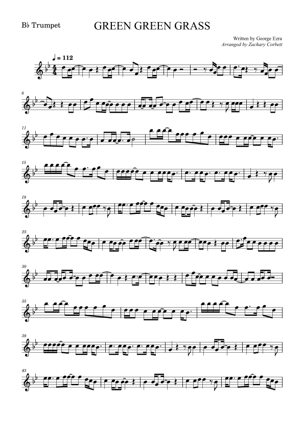 Green Green Grass (arr. Zachary Corbett)