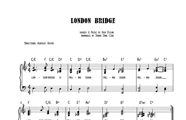London Bridge is Falling Down (arr. Safflower Music LLC)