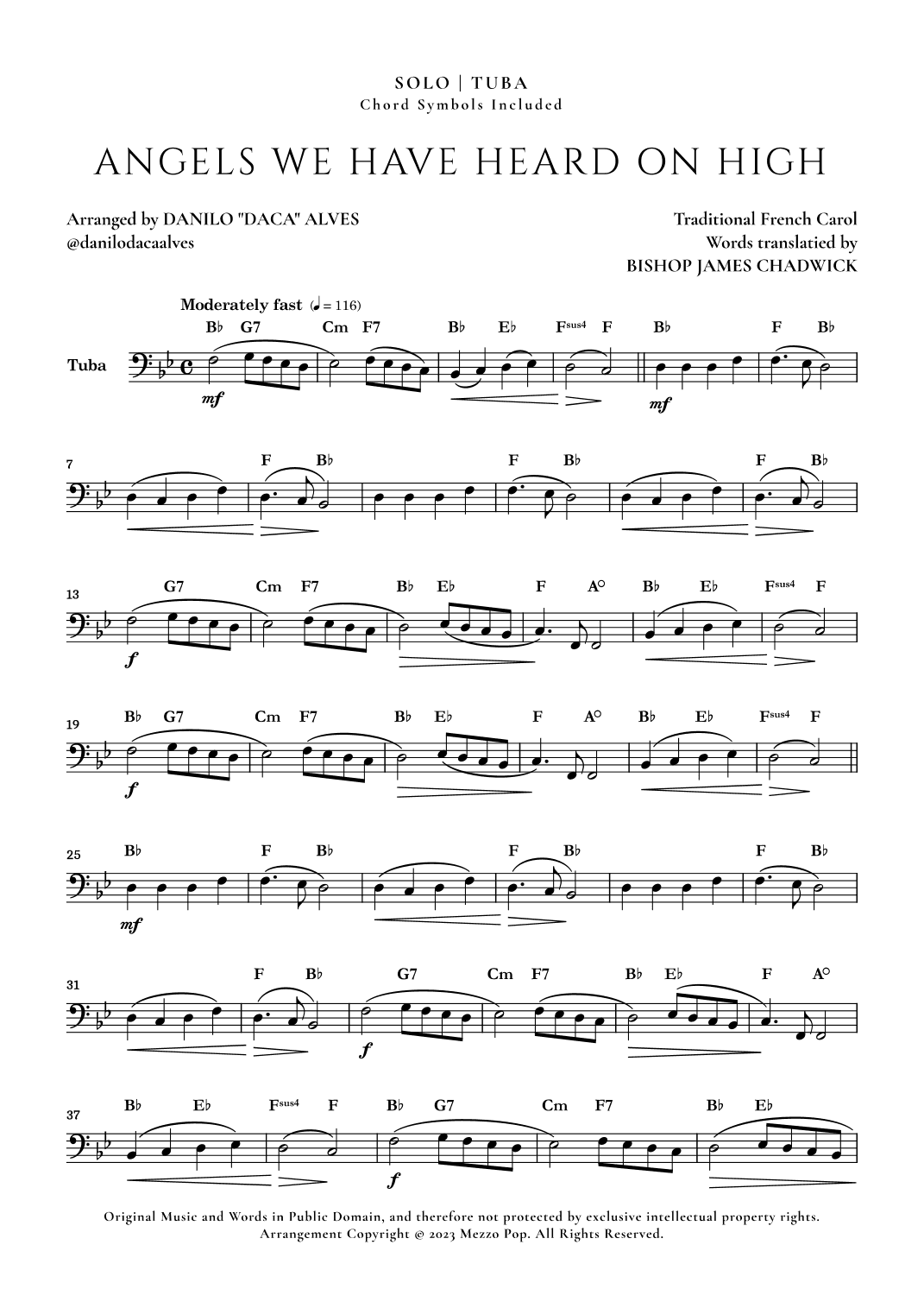 Angels We Have Heard On High (arr. Danilo "Daca" Alves)