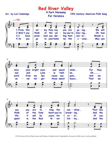 Red River Valley (arr. Lori Cummings)