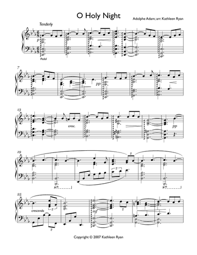 O Holy Night (arr. Kathleen Ryan)