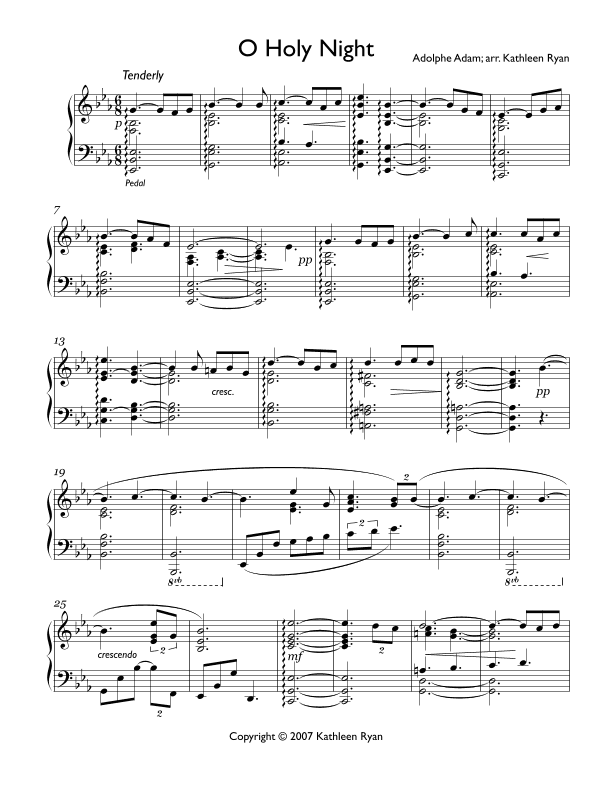 O Holy Night (arr. Kathleen Ryan)