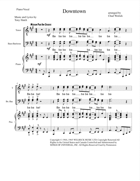 Downtown (arr. Chad Weirick)