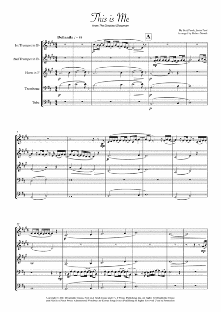 This Is Me (arr. Robert Newth)