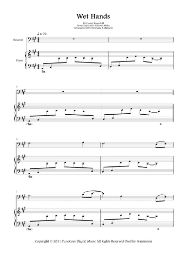 Wet Hands (arr. Henrique F Mangoni)