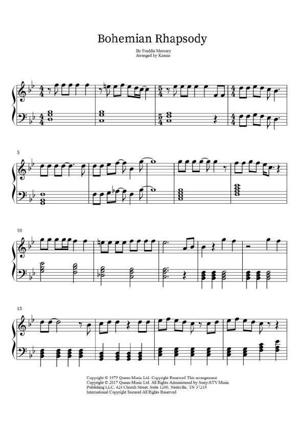 Bohemian Rhapsody (arr. Ksenia)